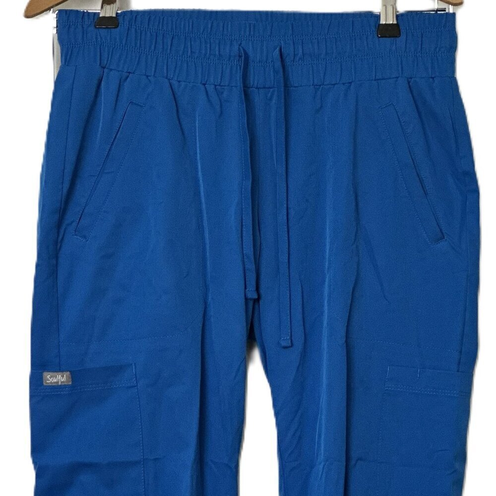 Royal Blue Soulful Scrubs Pants Size Small - Picture 2 of 6